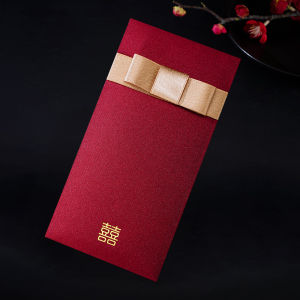 Fabric Satin Xi Character Wedding Red Packet Fu Character Common Use Red Packet Creative Wedding with Member Change Red Envelope Gift Seal