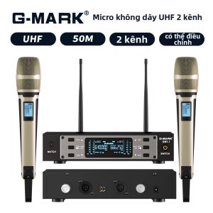 G-MARK | G-MARK GM1.1 Micro Không Dây Chuyên Nghiệp UHF Tần Số Có Thể Điều Chỉnh Kim Loại Cầm Tay Karaoke Mic Cho Đảng Thể Hiện Giảng Dạy Đám Cưới