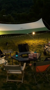 Mountainhiker ฟลายชีท เต้นท์แคมปิ้ง ผ้าคลุมเต้นท์ ฟรายชีท ผ้าใบ อุปกรณ์ครบชุด สำหรับกันฝน กันแดด