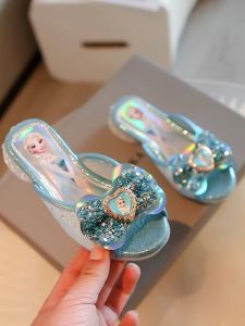 Girl Elsa Princess Style Wedge Sandals