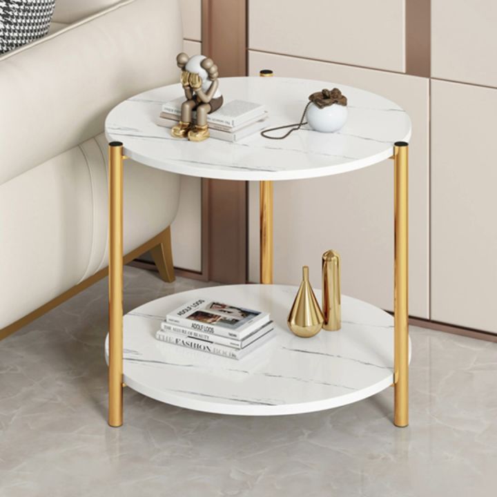 Nordic luxury marble sofa side living room furniture Square and round ...