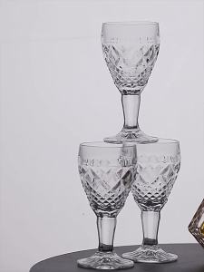 European Heavy-Duty Crystal Glass Sealed Whiskey Cup Set
