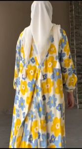 DRES ZARA MOTIF RAYON PREMIUM TERBARU/GAMIS ZARA TERLARIS
