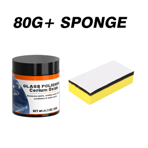 80g Universal Glass Polishing Powder - Efficient Scale Removal And Scratch Repair for Bathroom & Car Glass Care
