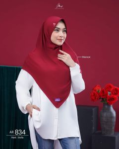 Jilbab hijab kerudung bergo krudung wanita dewasa jersey instan terbaru terlaris terkini kekinian murah viral 2024 Arrafi AR 834 polos lebaran idul fitri adem mudah di bentuk cantik pet antem bahan stella cantik bayar di tempat COD gratis ongkir