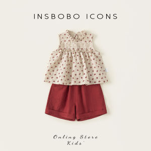 insbobo | Bộ Đồ Hai Mảnh Mỏng Cho Bé Gái Mùa Xuân Hè