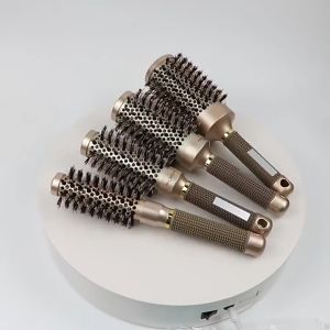 Hair Roller Brush Ceramic for Professional Salon Curling Hair Blower Round Comb