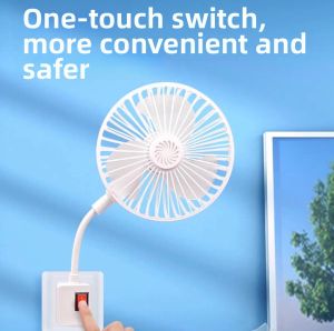 Mini Hanging Storm Fan Socket Bathroom Toilet Special Quiet Electric Fan Home Use Small Fresh Style Pure Copper Material