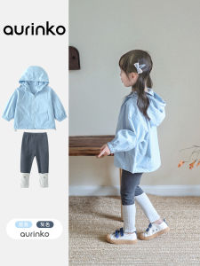Girls Early Autumn Fashionable Jacket Thin Version Little Girls Korean Style Windbreaker Childrens Stylish Clothes Coat