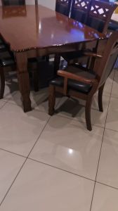 Modern 1+8 Wooden Dining Set (Delivery With Installation By Seller