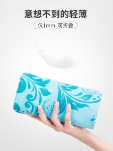 Ultra-Thin Travel Yoga Mat Suede Natural Rubber Sweat Absorbent Non-Slip Foldable Portable Yoga Shampoo FASNOWYAR Brand