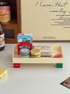 Cute Color Desktop Storage Box Hallway Key Dining Tray Coffee Table Sundries Tray Rectangular Plastic Storage Tray