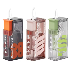 Automatic Dental Floss Dispenser Small Hilo Pop-up Dental Floss Includes 10 Flosses Portable Disposable Dental Floss Storage Box