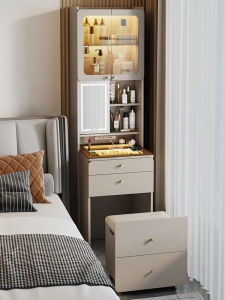 ZUNTONGGE | Minimalist Small Space Makeup Vanity with Stool and Mirror 1pc