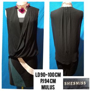 DRESS KUTUNG/SLEEVELESS HITAM(SHESMISS) 5