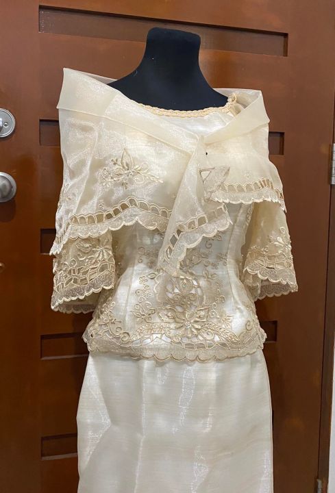 Filipiniana dress with clearance alampay