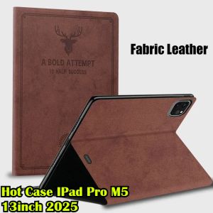 2025 Hot Premium Deer Head Case for IPad Pro M5 13 11 Inch M4 11th Gen A16 Air 7 6 M3 M2 Smart Leather Hard PC Back Tablet Funda