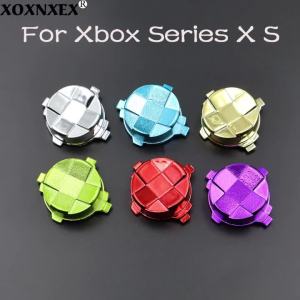 Electroplate Cross Direction Button Key for Xbox Series X S Controller Gamepad Button DPad Key Set Repair Parts