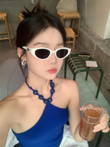 แว่นกันแดดทรงตาแมวสไตล์ย้อนยุคสำหรับผู้หญิง MELIYA ป้องกันรังสียูวี สไตล์เรโทร แว่นกันแดดแบบเปลี่ยนได้ แว่นกันแดดสีขาว แฟชั่น