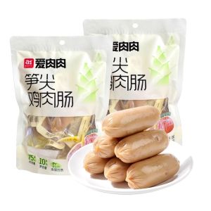 A1 Love Meat Bamboo Shoot Chicken Sausage Spicy Dry Skin Independent Small Package Snack Delicious Chinese Cured Sausage