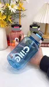 Cille XL-2511 1.15L Square-Shaped Leakproof Tritan BPA-Free Water Bottle c/w Handle