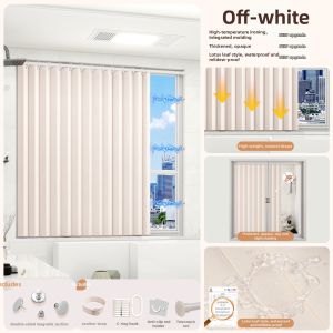 SHULIAN | Waterproof Shower Curtain With Extendable Rod No Drilling