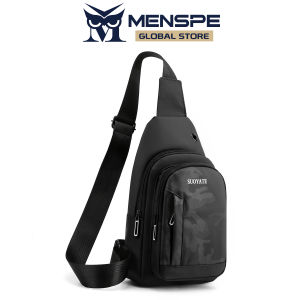 MENSPE กระเป๋าสะพายข้างสำหรับผู้ชายกระเป๋าครอสบอดี้กันน้ำกระเป๋าคาดหน้าอกกระเป๋าสะพายข้างความจุขนาดใหญ่กระเป๋ากีฬาสะพายไหล่ไหล่กลางแจ้งกระเป๋าออกกำลังกายกระเป๋าเดินทางกระเป๋าธุรกิจสำหรับผู้ชาย