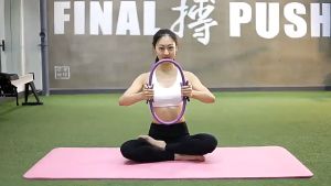 LINNINI Pilates Circle -alat olahraga bentuk lingkaran
