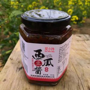 Handmade Xia Xiaochan Watermelon Sauce 220g Natural Yellow Soybean Sauce for Rice and Dumpling Condiment from Shandong Province