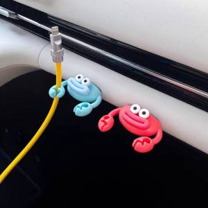 Cute Crab Design Car Hook for Data Cable Organization