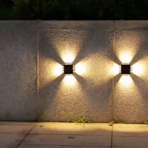 12LED Outdoor Solar Garden Light Waterproof Decorative Wall Light for Porch Garden Street Lighting