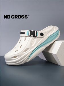 NB CROSS | Giày Sandal Nam NB CROSS Mùa Hè Mới Rộng Dày Đế Dày Mũi Tròn Chống Trượt Dây Đai Thường Ngày EVA Dễ Thương Cho Thanh Thiếu Niên