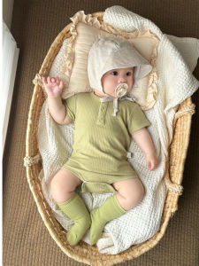 Triangle Neck Short Sleeves Onesie
