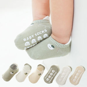 3Pairs/Set Baby Floor Socks Summer Thin Style Infant Toddler Anti-slip Socks Cute Cartoon Boneless Childrens Short Socks 0-5Yrs