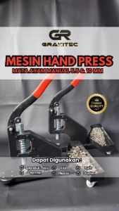 Mesin Hand Press 5.5 & 10mm Mata Ayam / Itik / Plong Banner Grakitec