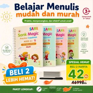 Buku Sank Magic B03 Buku Belajar Edukasi Menulis Tk SD Menghitung Menggambar