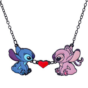 Stitch Angel Love Pendant Necklace Creative Jewelry Commemorative Day Valentines Day Gift