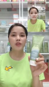 Sữa rửa mặt rau má Pretty Skin 150ml Hàn Quốc dưỡng trắng làm sạch sâu an toàn dịu nhẹ cho mọi làn da