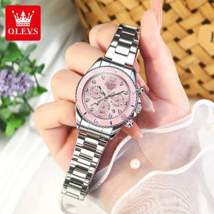 OLEVS Watch For Women Waterproof Original Stainless Steel Strap Multifunctional With Box Fashion Casual Womens Watch COD