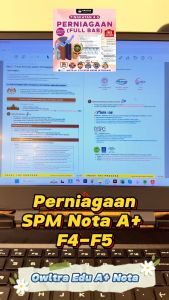 (FREE PENDRIVE) Perniagaan Nota SPM Tingkatan 4-5 (Full Bab PDF Edition) KSSM Buku Rujukan A+