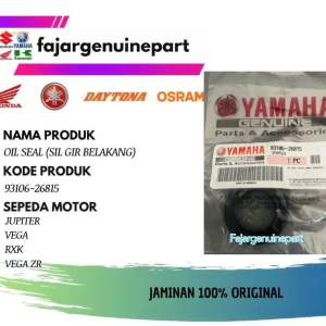 OIL SEAL SIL GIR GEAR BELAKANG NAPGIR NAPGEAR JUPITER VEGA RXK VEGA ZR 26x42x8 93106-26815 YGP