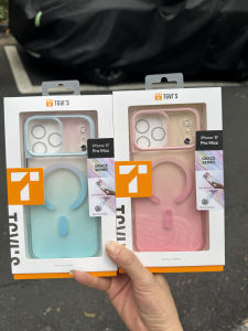 TGVIS Magnetic Gradient Colorful Phone Case for Apple iPhone 17 pro Max Full Cover Diamond Anti-Fall Transparent Couple Shell