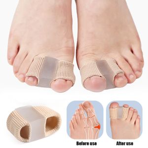 Gel Bunion Toe Separators W/Fabric Lining for Big Toe Silicone Toe Spacers Bunion Correctors for Overlapping Toe Protector