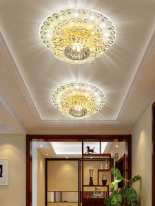 Living Room Hallway Embedded Ceiling Mounted Crystal Tube Lamp Modern Creative Lighting Fixtures for Entrance Foyers