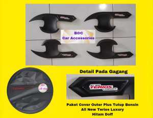 Paket Cover Outer Plus Tutup Bensin All New Terios Luxury Hitam Doff