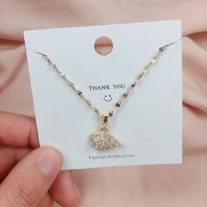 Kalung Korean Titanium / Kalung Titanium Wanita Model Terbaru Anti Karat Tidak Alergi [COD]
