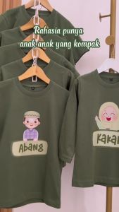 Kaos Couple Anak Laki-Laki Perempuan Sibling Tee Series Kakak & Adek