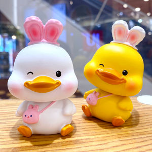 Dễ Thương Chữa Bệnh Thành Phố Vịt Trang Trí Nhựa Để Bàn Vật Trang Trí Dành Cho Các Cặp Đôi Và Trẻ Em Màu Be Bán Bằng Tay Phước Lành