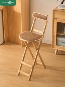 ZHUTING | Folding High Bar Chair With Backrest