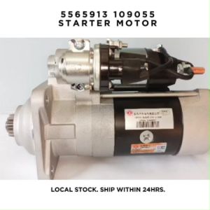 STARTER MOTOR 5565913 / 109055  [24V 6KW 10T AUTHENTIC]  [LOCAL STOCK. READY TO SHIP WITHIN 24HRS.] FOR 4BT DONGFENG SERIES TRUCK AND CUMMINS
